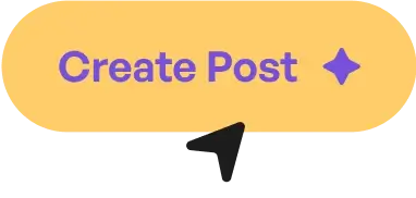 picture of a button being clicked with a mouse cursor; button says create post